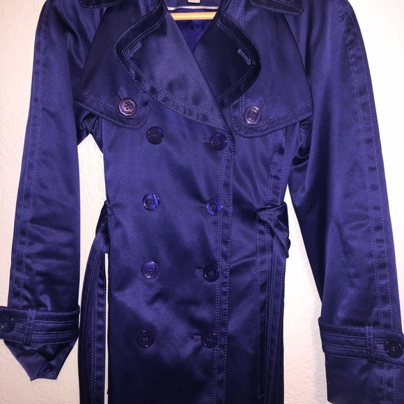 Jessica Simpson Royal Purple Trench Coat- PS - Picture 15 of 15
